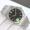 Ap Royal Oak Acero Inoxidable Esfera Sencilla y Elegante Reloj Mecánico Automático Completo con Calendario Venta al por Mayor