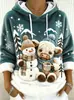 Novo moletom de flanela feminino para o dia a dia com um design fofo de cachorrinho, confortável e casual, perfeito para o outono e inverno