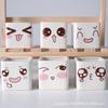 Macetas de Cerámica, Macetas para Suculentas, Cuadradas Creativas de Dibujos Animados con Expresiones Lindas, Macetas de Escritorio Transfronterizas, Macetas de Cerámica
