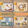 Mantel individual estilo japonés, base para cuenco, silicona, resistente al calor, mantel de mesa, mantel a prueba de aceite, plato de cena, silicona de grado alimenticio para mascotas