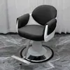 2025 Novo Modelo Cadeira de Salão de Beleza Moderna Cadeira de Barbearia de Aço Inoxidável Cadeira Dedicada para Corte de Cabelo de Salão de Beleza