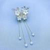 Ins Super Fairy Pearl Butterfly Tassel Pequeno Grabber Parte de trás da cabeça High-end Clip Headwear Hairpin Elegante Rabo de cavalo Clipe