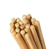 Pauzinhos de Bambu Naturais para Uso Doméstico, Madeira Maciça, Antiderrapantes, Alta Qualidade, Comprimento Estendido, Adequados para Hot Pot, Antibacterianos, Resistentes a Mofo, Resistentes a Altas Temperaturas, Fritura Rápida
