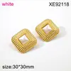 Brincos de Tarraxa Quadrados com Pérola Banhados a Ouro em Aço Titânio para Mulheres Retro Leve Luxo Geométrico Acessórios de Brinco Moda de Alta Qualidade Brincos para o Dia a Dia