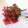 Amazon Flores de Margarita Artificiales para Jardinería Exterior, Manojos de Eucalipto, Violetas Artificiales, Flores Artificiales Resistentes al Sol, Transfronterizo