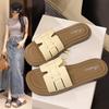 Pantuflas de Nuevo Estilo para Ropa de Verano para Mujer, Sandalias de Moda Estilo Hada, Sandalias de Playa Antideslizantes de Suela Suave Estilo Casual Francés para Verano de Mujer