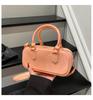 2025 Nueva Bolsa de Gelatina Brillante de PU Color Caramelo Bolsa Almohada Bolso Cruzado Bandolera de Moda Tendencia Bolso Grande de Capacidad para Mujer