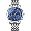 Comercio Exterior Más Vendido Negocios Luminoso Impermeable Reloj de Cuarzo para Hombre Modelo Clásico con Manecillas Pequeñas y Tres Subesferas Multifuncional Reloj de Cuarzo