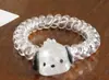 Goma para el Cabello de Niña con Pedrería Estrella de Celebridad de Internet Banda para el Cabello de Cable de Teléfono Cuerda para el Cabello que No Daña Accesorio para el Cabello de Estrella de Cinco Puntas para Niña Tocado para Niñas