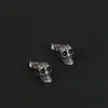 Pendientes de cabeza de fantasma personalizados transfronterizos, nuevos pendientes de calavera gótica vintage, pendientes unisex, joyería de Halloween