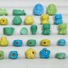 Porcelana Alta Magnesita Turquesa Dharma Koi Estrela Urso Acessórios Feitos à Mão DIY Wen Play Acessórios de Moda Contas de Buda