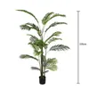 Planta Grande de Simulação Palmeira Areca Planta em Vaso Decoração de Sala de Estar Interna Samambaia Rabo de Peixe de Chão Planta Verde Falsa Ornamento Bonsai