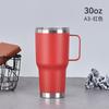 Europeu e Americano Hot Selling 30oz Car Cup Household 304 Aço Inoxidável Vacuum Thermos Cup Household Portable Handle Cup