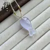 Colgante de Piedra Ojo de Gato con Cierre de Paz para Mujer, Collar de Calcedonia con Cierre Ruyi Multicolor, Nuevos Accesorios de Estilo Chino Nacional, Suministro Mayorista para Transmisión en Vivo