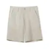Estilo Nuevo de Verano Versátil para Hombre Transpirables No Asfixiantes de Lino Pierna Recta Casual Shorts 12722