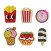 Pegatinas de dibujos animados de KFC para teléfono móvil, divertidas y creativas, con forma de hamburguesa y papas fritas, venta al por mayor