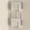 Soporte de pared para TV montado en la pared estante para colocar decodificador router caja de almacenamiento soporte sin perforación