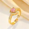 Anillo de Cobre Exquisito con Microincrustaciones de Diamantes, Ultrabrillante y de Ensueño para Mujer, Estilo Francés de Lujo Ligero con un Toque de Alta Gama, Anillo Abierto Super Hada y Hermoso