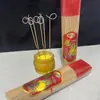 Incenso Atraidor de Dinheiro Micro-Fumaça, Incenso Dourado 2,5mm, Incenso Atraidor de Riqueza, Incenso de Sândalo, Incenso em Palito de Bambu, Incenso para Oferenda em Templo, Incenso Budista, Fabricante de Incenso em Palito