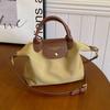 2025 Nova Bolsa de Tecido Oxford Feminina Bolsas Dragão Francesas Costura Bolsa Dumpling Bolsa de Mão Simples Bolsa Geral