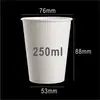 Copo de Papel Espessado 200250 Branco Puro Copo Descartável Copo de Água para Uso Doméstico Jardim de Infância Grafite Uso Doméstico