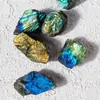 Adornos Naturales de Labradorita en Bruto Transfronterizos Piedra Lunar Cristal en Bruto Difusor de Aromaterapia DIY Piedra para Acuario Flor Bonsái