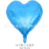 Globo de Película de Aluminio de 18 Pulgadas Corazón Color Sólido Melocotón Decoración de Festival Globo de Lámina de Aluminio Forma de Corazón Tablero de Luz