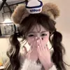 Diadema con forma de oso de peluche Duffy, ideal para fotos de otoño e invierno, ideal como accesorio para el cabello de una niña.