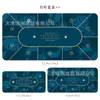 Tapete de Poker Texas Hold'Em Toalha de Mesa Tapete de Mesa Redondo Borracha para Fichas Tapete de Mesa de Cartas de Poker Tapete de Mesa para Jogos de Cartas de Entretenimento