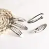 Accesorios Hechos a Mano para Manualidades Accesorios para el Cabello Pinza de Gota de Agua Pinza BB Cubierta de Tela Horquilla Cuadrada Ovalada Horquilla Ovalada Almohadilla Negra de Tela Pinza Plateada para el Cabello