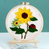 Bordado Poke Ruso Bordado a Mano DIY Paquete de Material Pintura con Lana Bordado en Pareja Poke Poke Poke Poke Show Aguja