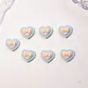 Laço Coração Brilhante Desenho Animado Decorações para Unhas Resina Pequenos Acessórios DIY Cola Cremosa Capa de Celular Decorações de Unhas