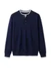 Ropa para Hombre APO Transfronteriza Suéter de punto pesado para hombre de 480 g, suéter casual versátil de corte holgado con colores contrastantes y diseño de dos piezas simulado