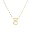 Colgante de Collar de las Doce Constelaciones Nuevo de Amazon sin Tarjeta, Cadena para Clavícula de Mujer que Conserva el Color y Ecológica, Joyería de Estilo Europeo y Americano
