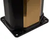 Ducha de jardín solar exterior económica octogonal dorada ligera resistente a UV PVC fácil instalación 35L