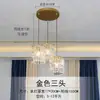 Restaurante Lustre de Cristal Lâmpadas Nórdicas Sala de Jantar Bar Mesa Estudo Personalizado Três Cabeças Luz Luxo Pós-moderno Simples Lâmpada de Sala de Jantar