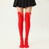 Calcetines hasta la rodilla con lazo estilo japonés Medias largas sexys Calcetines altos estilo escolar Calcetines largos transfronterizos Navidad Halloween