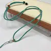Corda para Pingente de Jade, Fio de Jade Trançado Feito à Mão, Corda de Abacaxi Ajustável, Cordão de Colar com Fio, Fio Colorido, Corda Versátil para Pingente