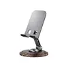 Soporte Plegable para Teléfono Móvil de Escritorio Multifuncional para Personas Perezosas Soporte Giratorio 360 Grados Soporte de Metal Giratorio para Teléfono Regalo de Escritorio con Impresión