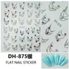 Redanco Novo Avião 3D Popular Adesivo de Nail Art DIY Francês Estrela de Cinco Pontas Decalque de Unha Dh-875