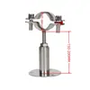 Abrazadera de Tubo Ajustable de Acero Inoxidable 304 con Base, Soporte Telescópico para Tubo, Soporte para Tubo, Abrazadera de Tubo, Sujetador de Tubo