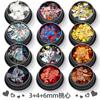 Set de 12 colores lentejuelas para arte de uñas de amor corazón de durazno láser ultradelgadas degradado flash polvo de cebolla dorada joyería para uñas al por mayor