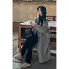 Jeans de Campana Retro Americanos para Mujer Verano 2025 Modernos Versátiles Nuevos de Cintura Alta Sueltos Adelgazantes Pantalones de Boca de Campana