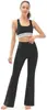 Leggings Deportivos de Yoga Estilo Europeo y Americano Pantalones Casuales para Casa con Bolsillos Delanteros y Traseros Cintura Alta Control de Abdomen Levanta Glúteos Pantalones Adelgazantes