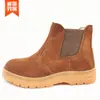 3158 Zapatos de Seguridad para Hombre con Puntera de Acero Antiaplastamiento, Gamuza de Piel de Vaca, Suela Gruesa de Goma Resistente al Desgaste, Antideslizantes y Duraderos