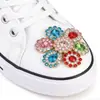 Hebilla de Girasol con Pedrería, Hebilla de Flor con Pedrería de Garra de Cristal, Pedrería Cosida a Mano, Accesorios de Pedrería Galvanizada, Decoración de Joyería DIY