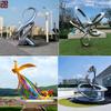 Escultura Grande de Acero Inoxidable Estrella del Mañana Exterior Paisaje Flor Acero Inoxidable Campus Plaza Escultura Exhibición Adornos