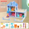 Amazon Casa de Bonecas DIY Crianças Menina Princesa Grande Castelo Villa Casa Presente de Aniversário Casa de Brinquedo Brinquedos