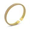 Pulsera transfronteriza europea y americana de acero de titanio que no se desvanece, malla de alambre plano de acero, pulsera elástica, joyería de acero inoxidable abierta en forma de C