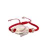 Pulsera de cristal citrino natural Zorro pulsera tejida joyería para hombres y mujeres cabello